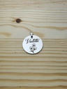 Gravure personnalisable sur médaillon en inox